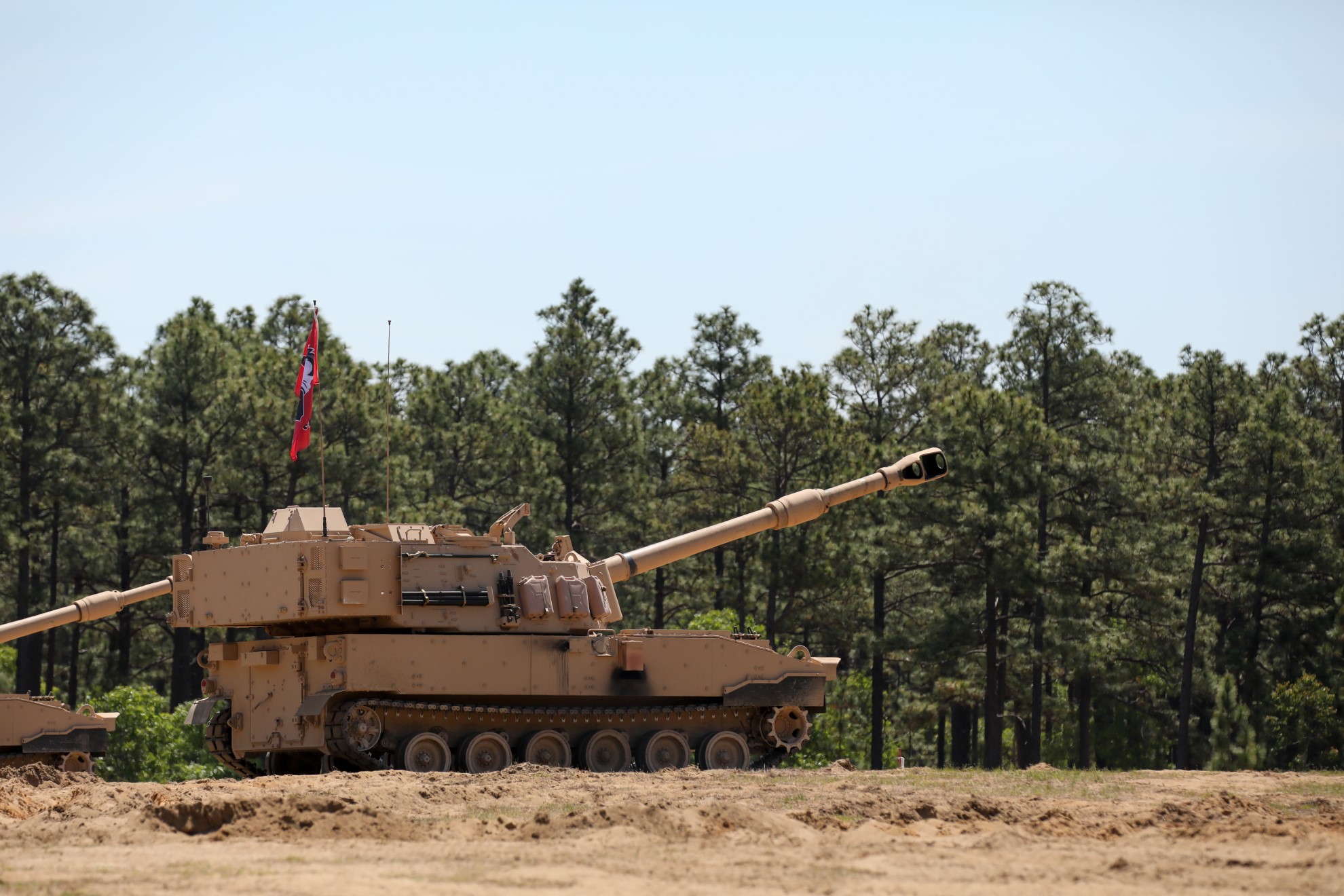 	Soldiers with the North Carolina National Guard’s 1st Battalion, 113th Field Artillery Regiment, fire newly fielded M109A7 Self-Propelled Howitzer Systems at Fort Bragg, North Carolina, May 20, 2021. (U.S. Army Photo by Staff Sgt. Mary Junell)