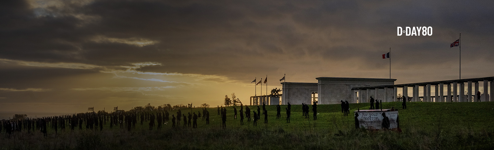 Standing with Giants - 1,475 silhouettes representing the servicemen – under British Command – who lost their lives during the D-Day operations.