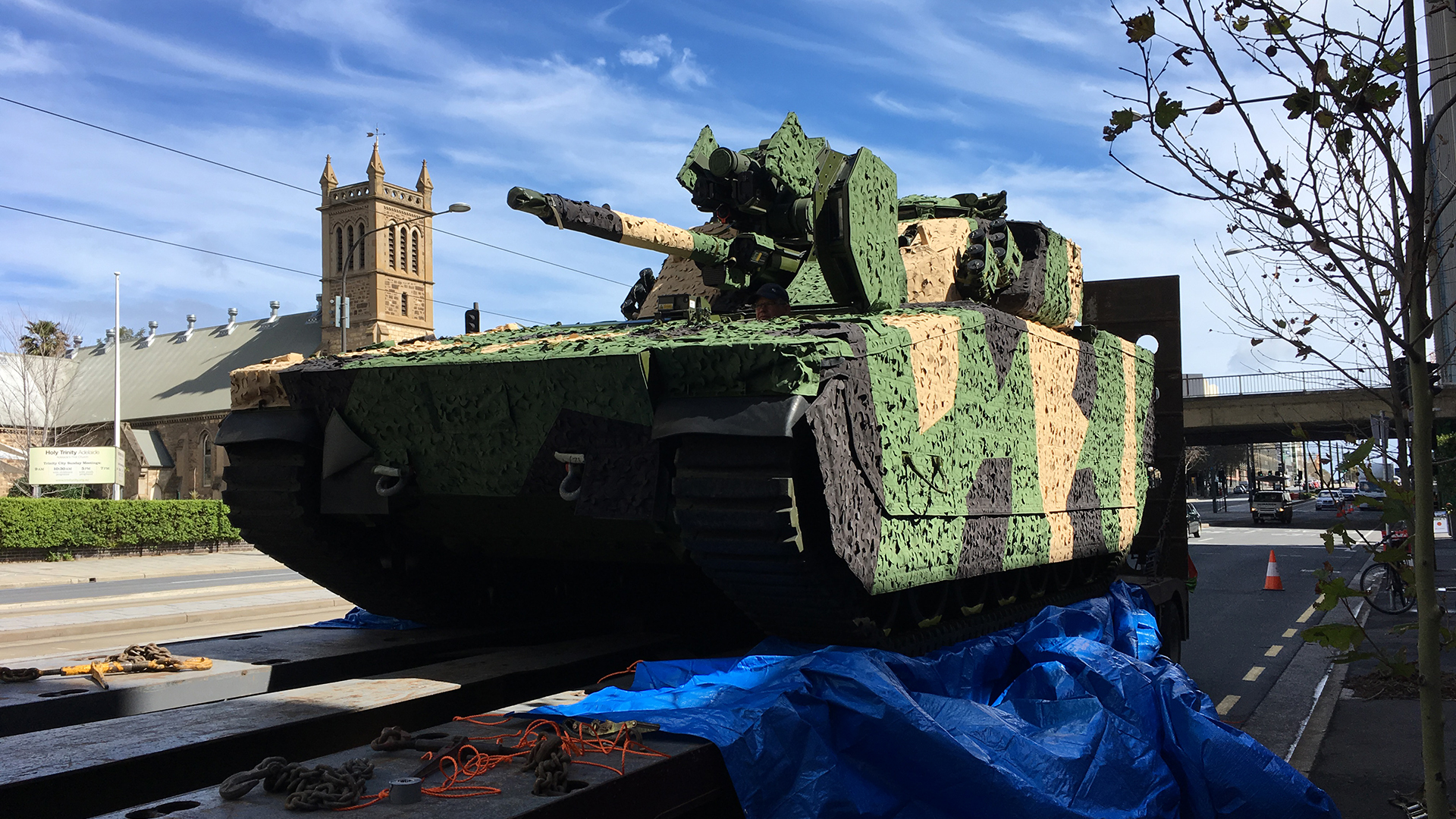 CV90 rolls into Adelaide