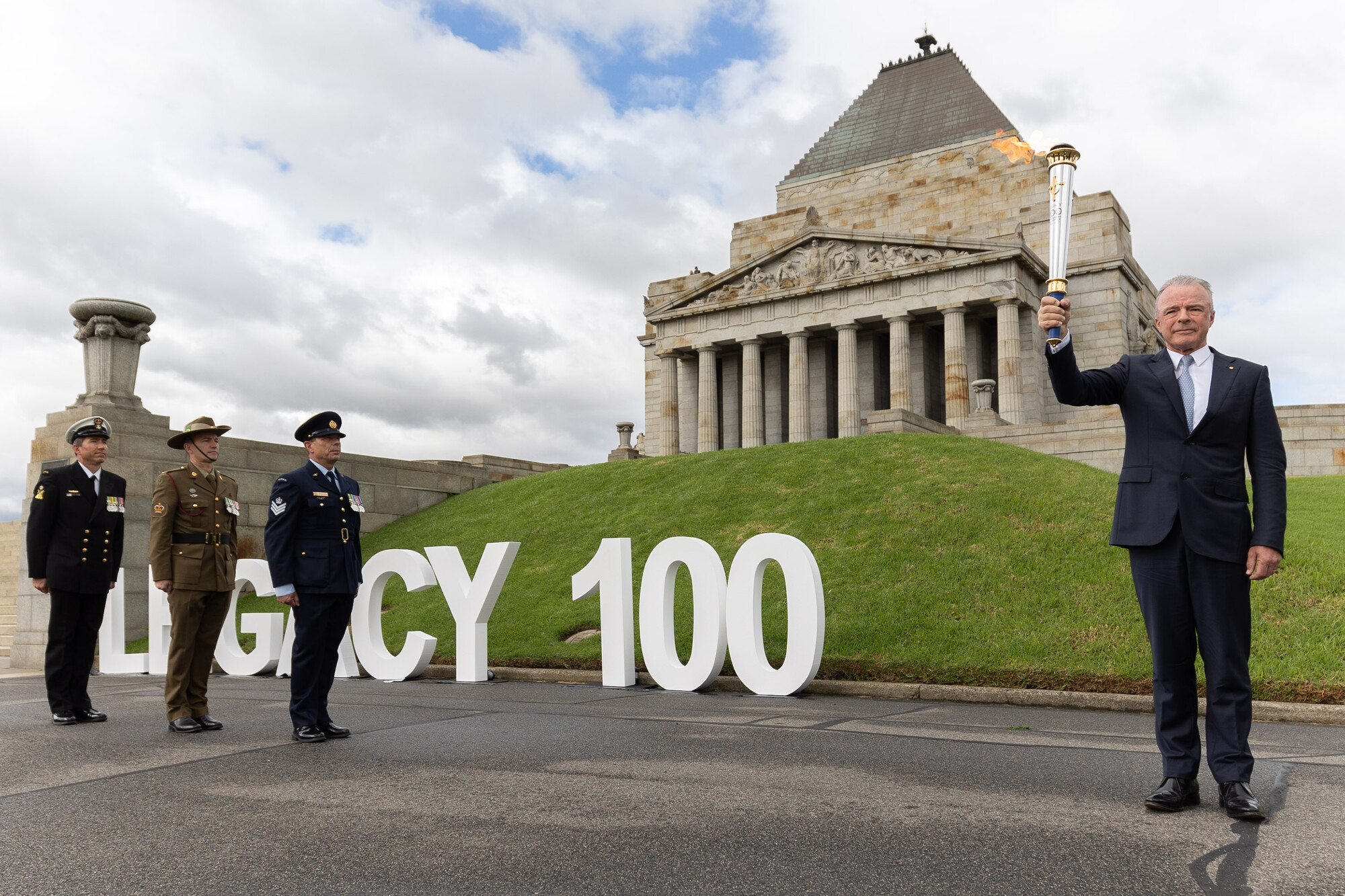 RS53925_146_20220420_PE_LegacyTorchLaunch_0028_MEDIA_The Shrine of Remembrance, Melbourne, April 20 2022