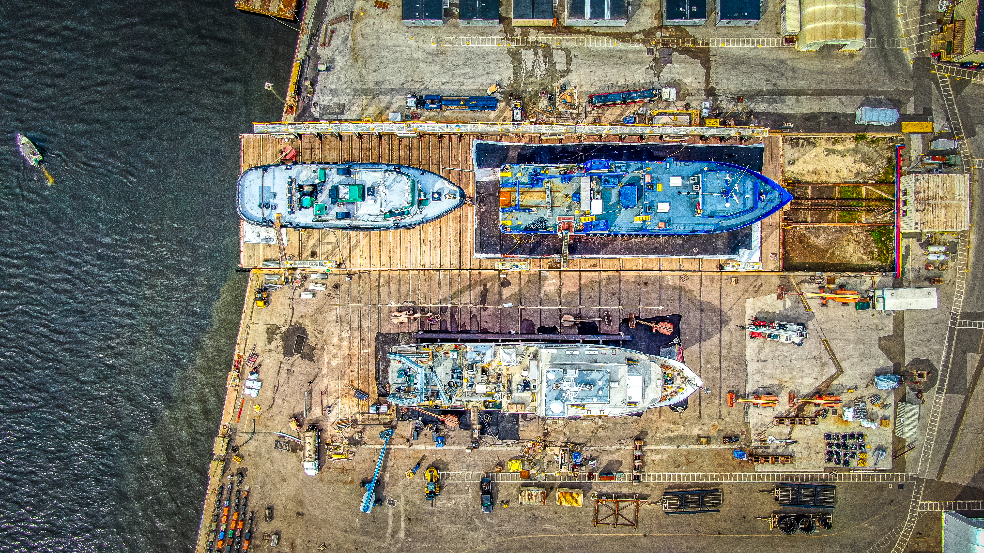 Ships viewed from above