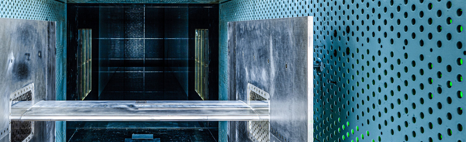 Inside the Warton wind tunnel