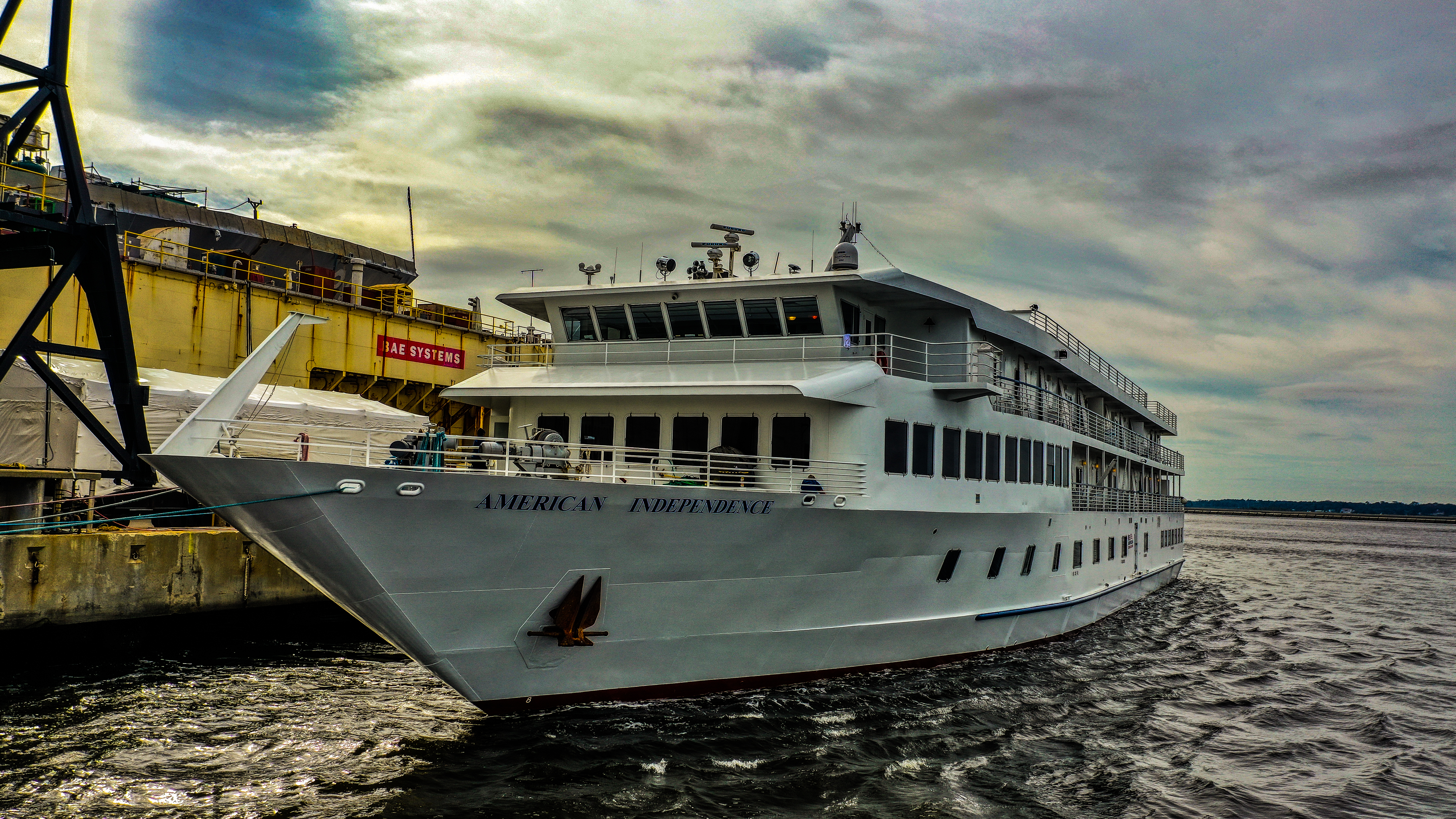 The riverboat casino American Independence at BAE Systems Maritime Solutions Jacksonville