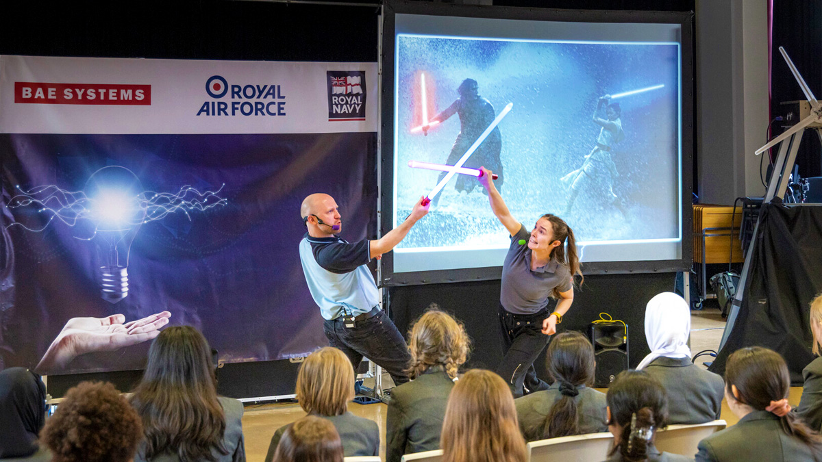 Young people at Schools roeadshow 2024