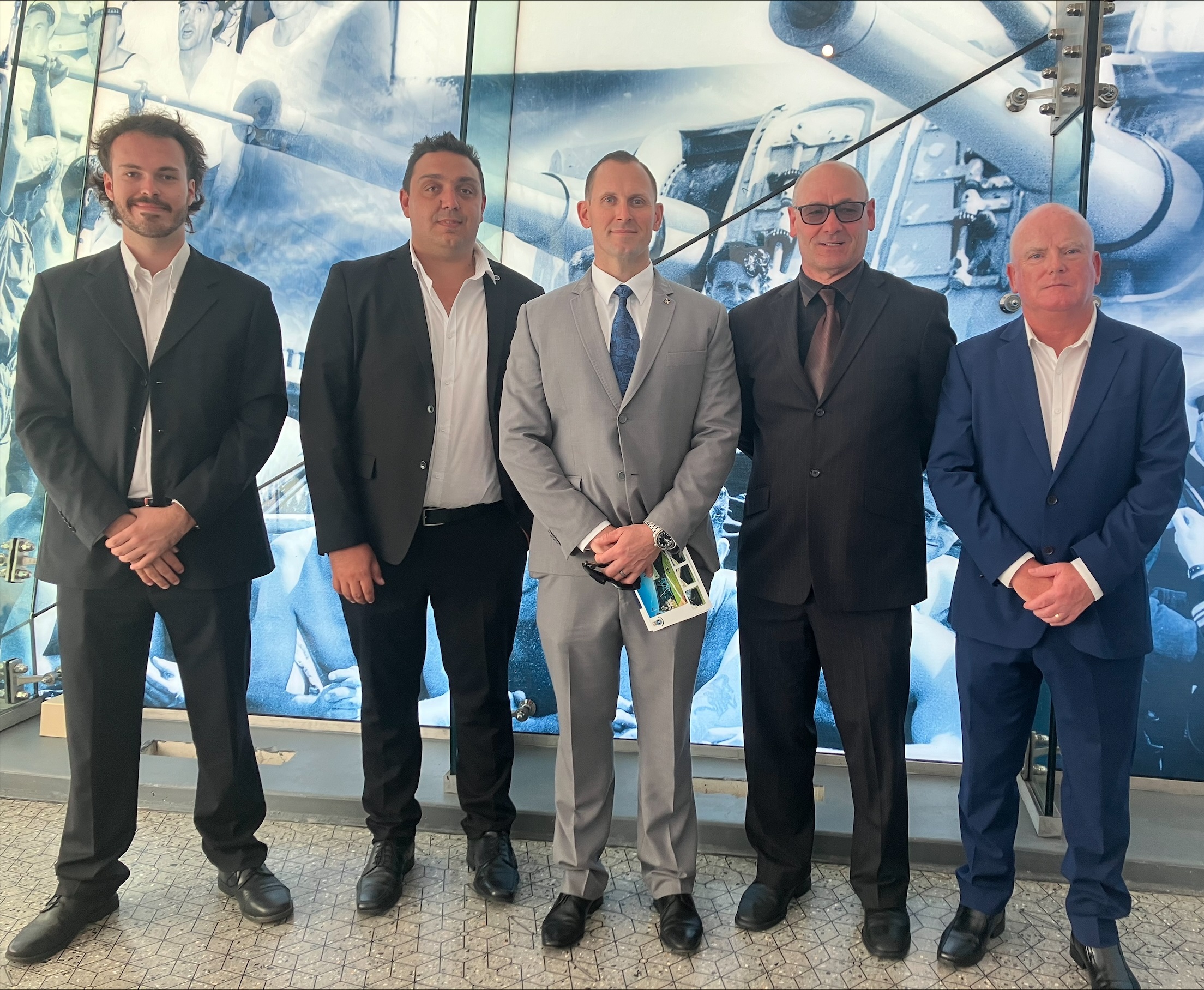 Members of the BAE Systems Australia team involved with the project