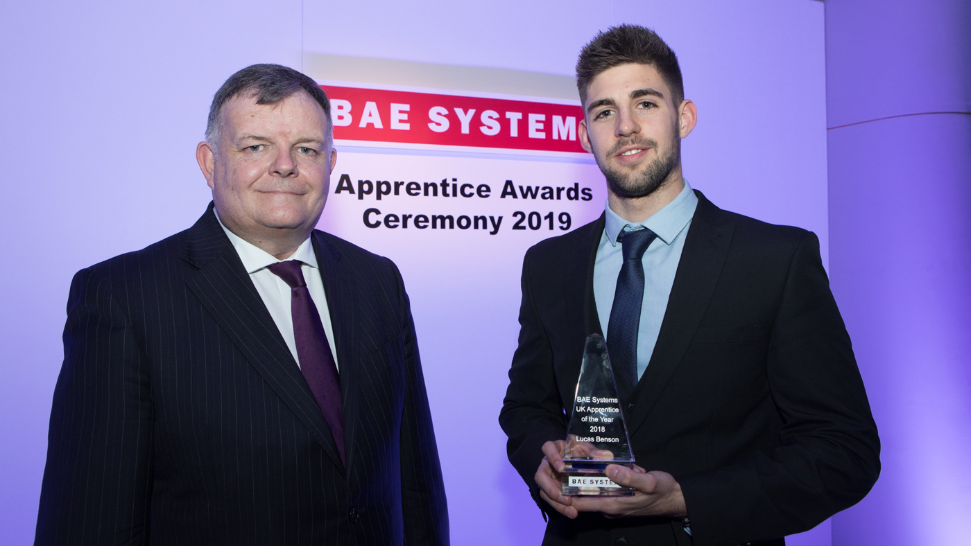 Image showing an award winning BAE Systems apprentice