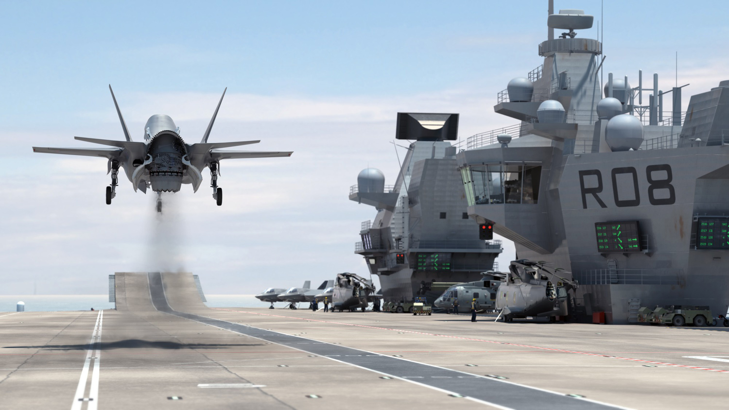 Image showing F-35 Carrier take off CGI