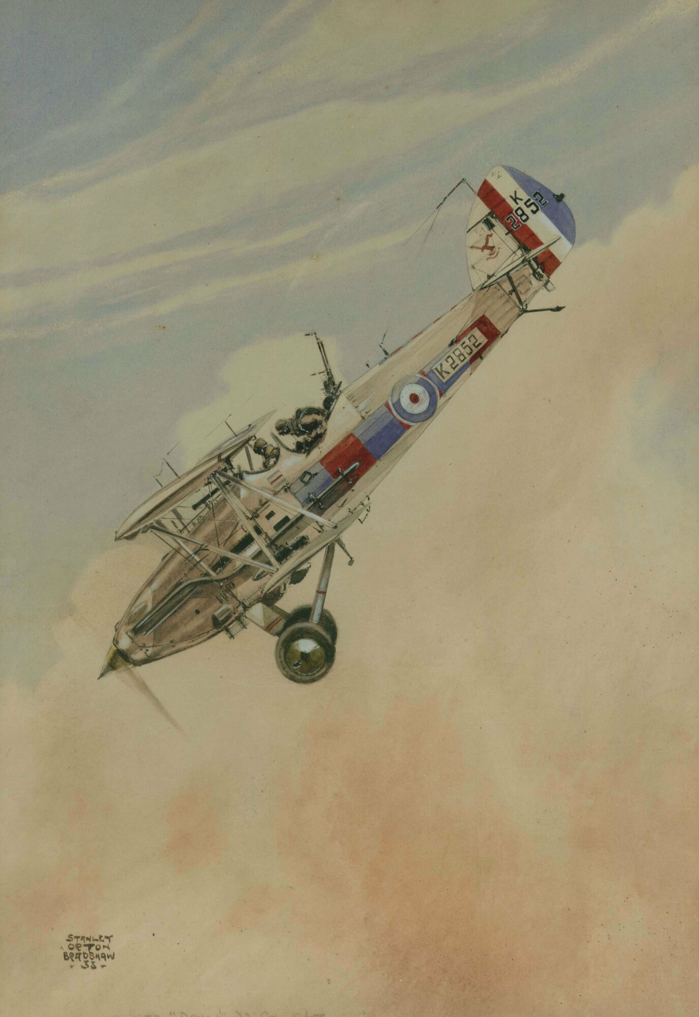 'Hawker Demon Dive' by Stanley Orton Bradshaw (1903-1950), 1933