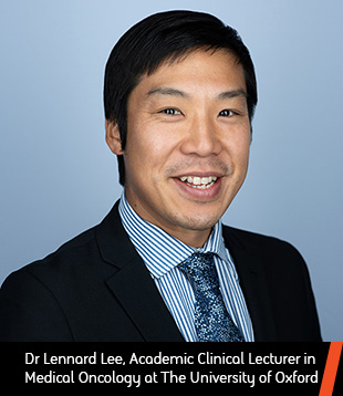 Dr Lennard Lee, Academic Clinical Lecturer in Medical Oncology at The University of Oxford headshot