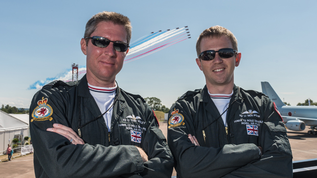 Flight Lt. Ben Polwin and Flight Lt. Toby Keeley, Ninja 1 and Ninja 2