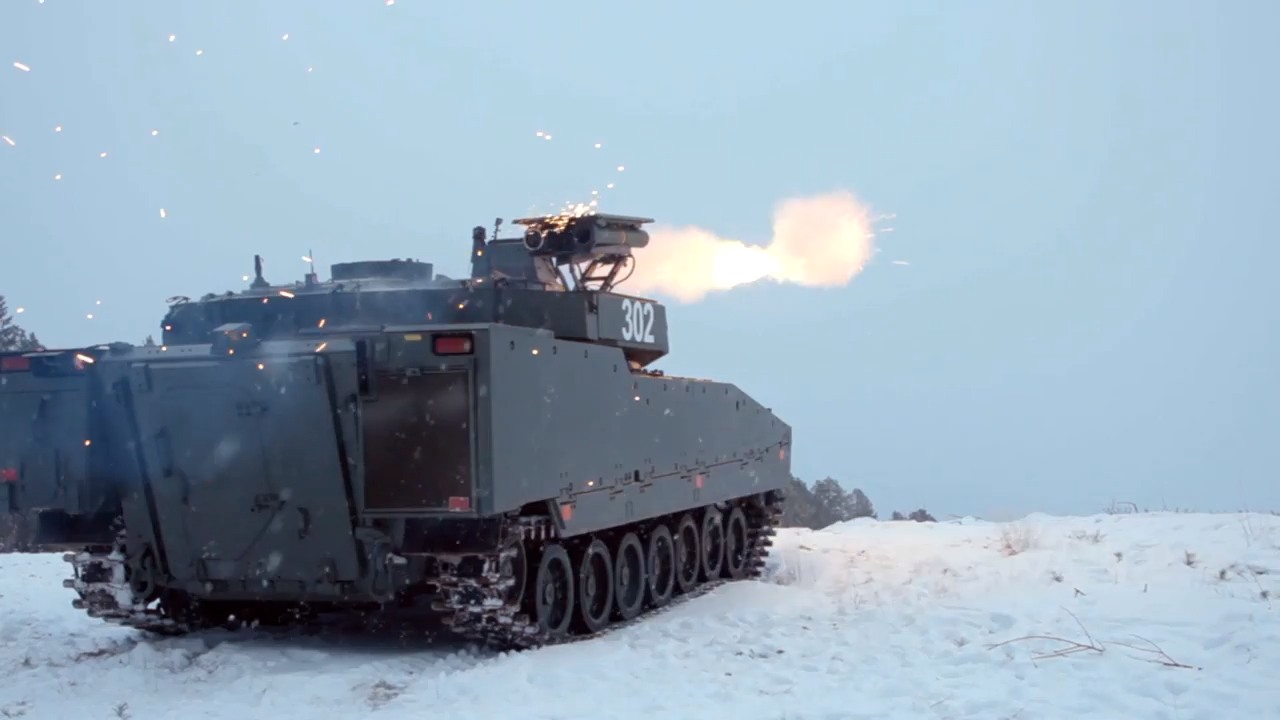 CV90 SPIKE LR ATGM video thumbnail