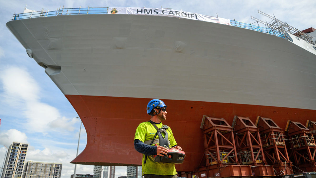 HMS Cardiff roll-out