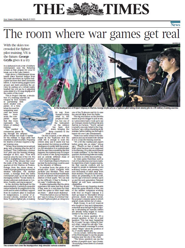The Times - The room where war games get real