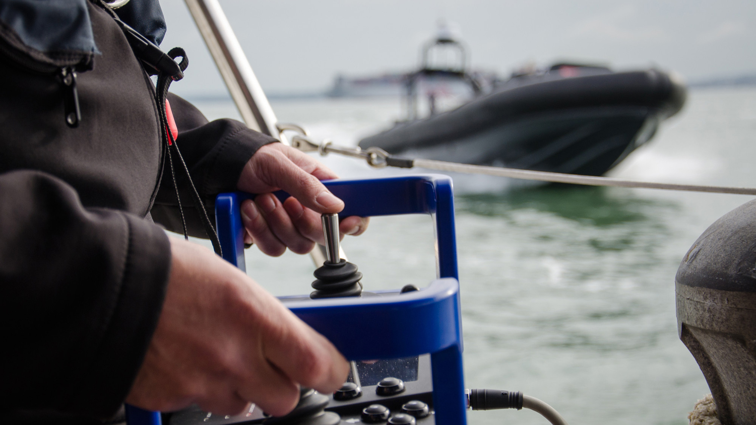 Image of unmanned boat testing