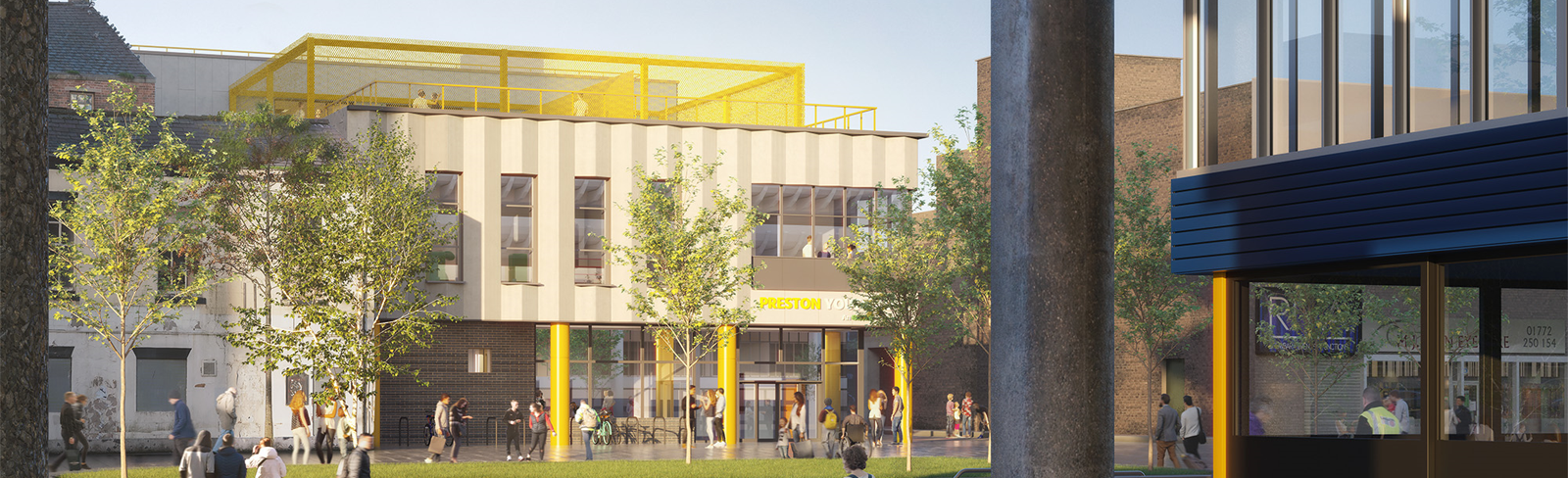 Artists impression of Preston Youth Zone facility
