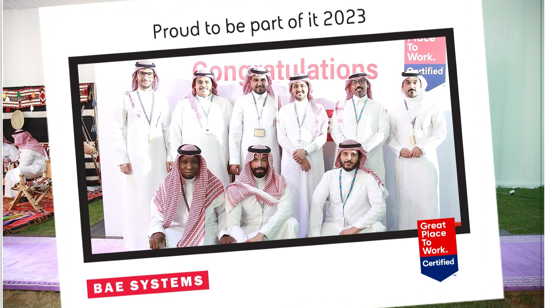 Colleagues celebrate at Great Place to Work awards