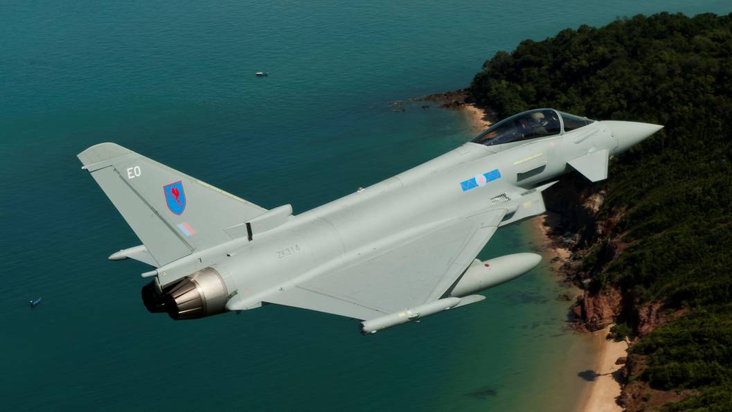 Eurofighter Typhoon over Malaysia courtesy BAE Systems & Geoffrey Lee