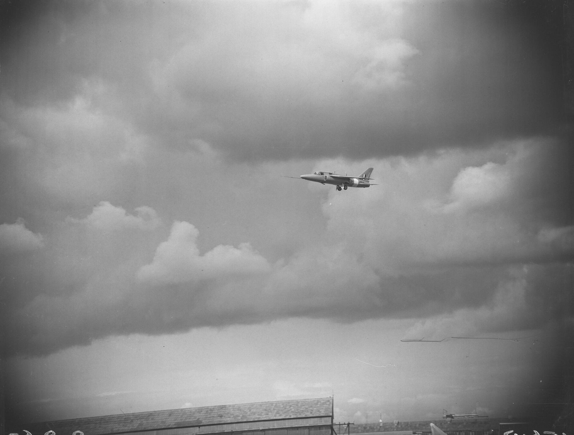 Folland Gnat at Farnborough Air Show, 8th September 1960. Neg BAL 15647
