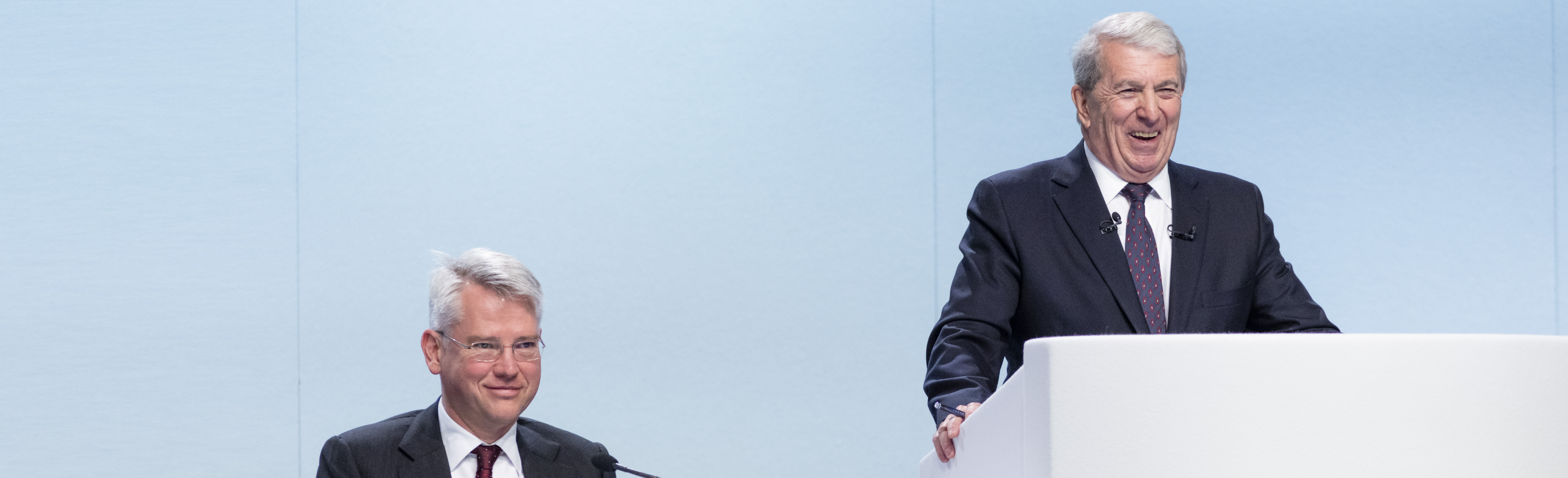 Sir Roger Carr and Charles Woodburn at the Company's 2023 AGM