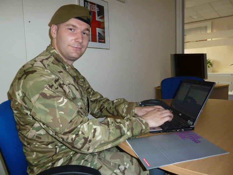 Employees swap work-wear for uniform in advance of Armed Forces Day