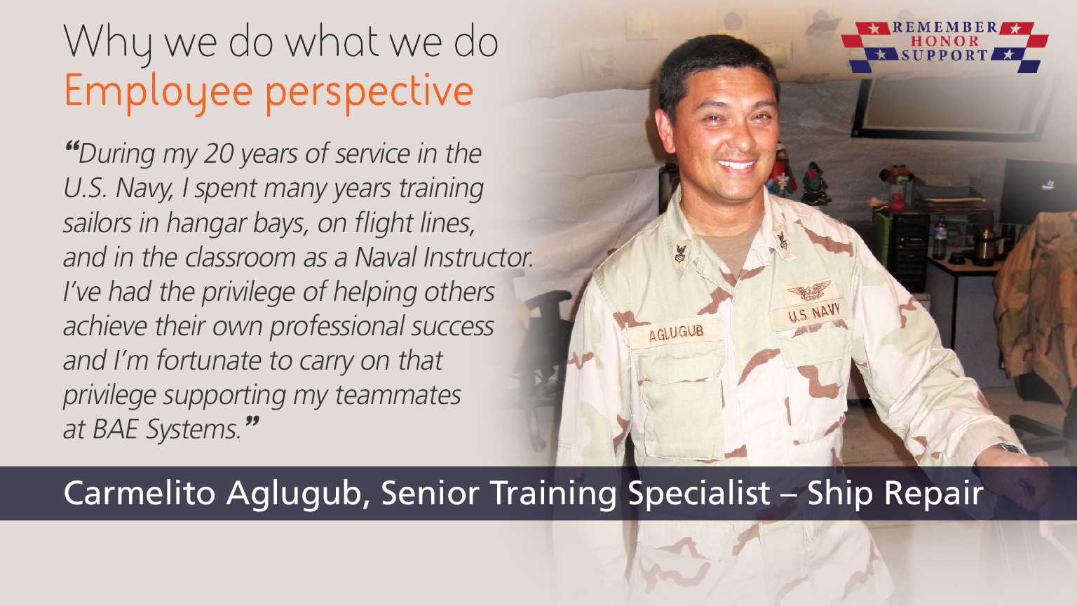 Remember. Honor. Support. 2020