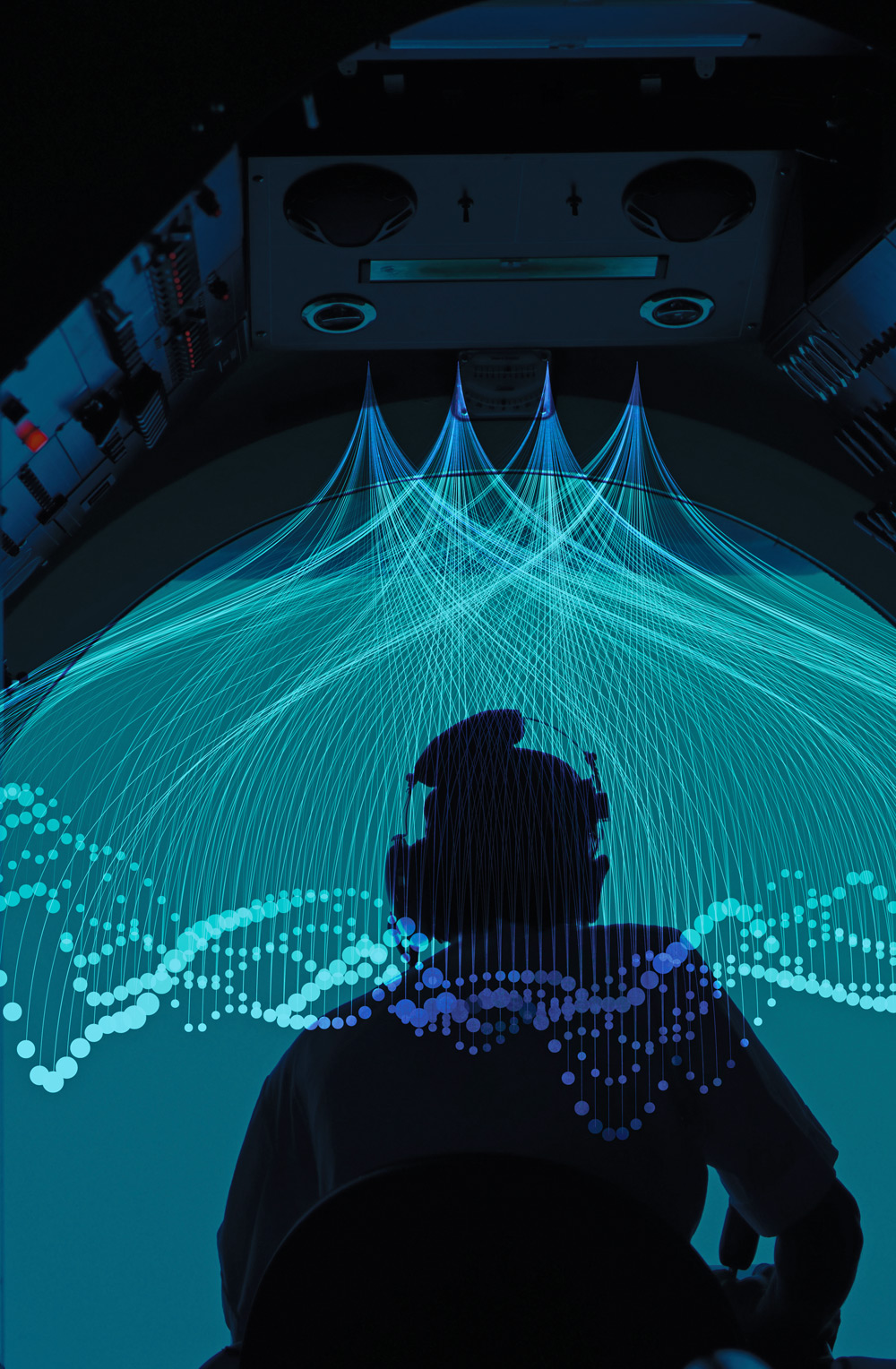 Conceptual image showing Li-Fi