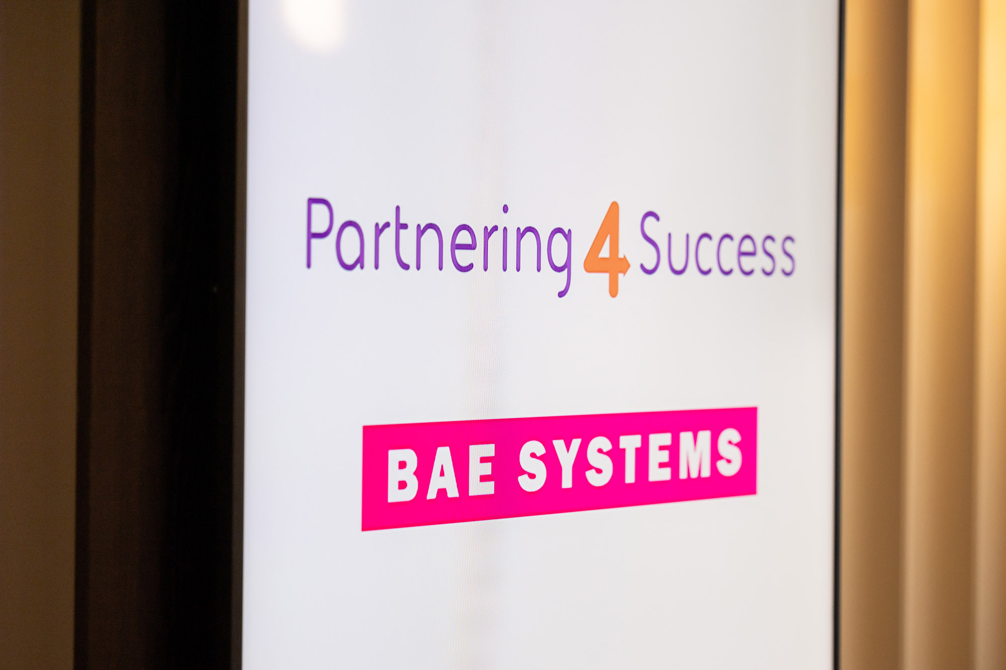 Partnering4Success brand descriptor and BAE Systems logo