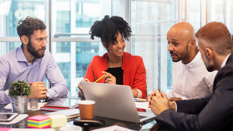 People meeting in office