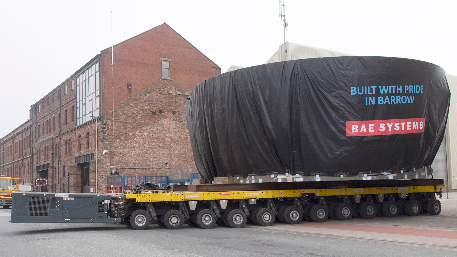 Image showing Dreadnought submarine section being moved