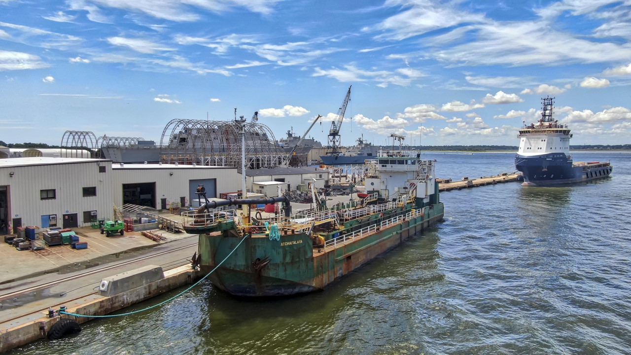 BAE Systems’ Jacksonville shipyard is well-suited for workboat repair in JAXPORT. 
