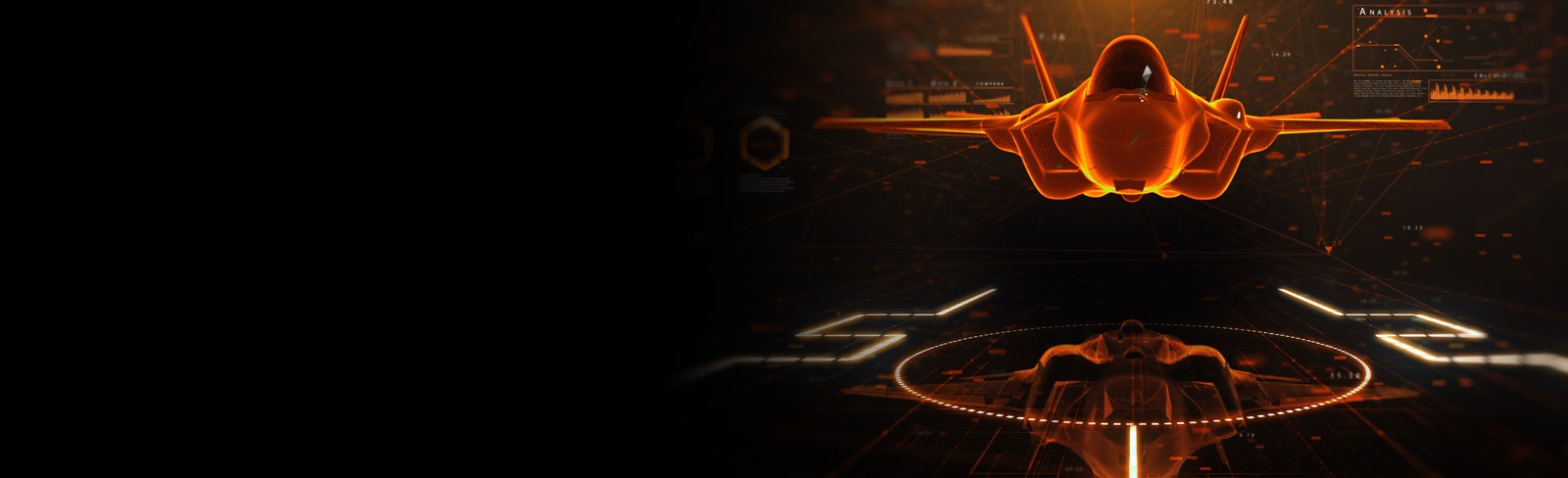 CGI of F-35 Lightning II aircraft