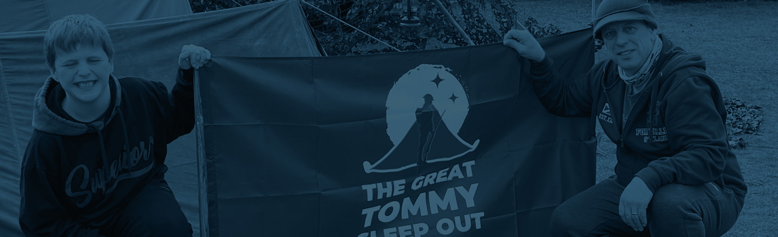 The Great Tommy Sleep Out Banner