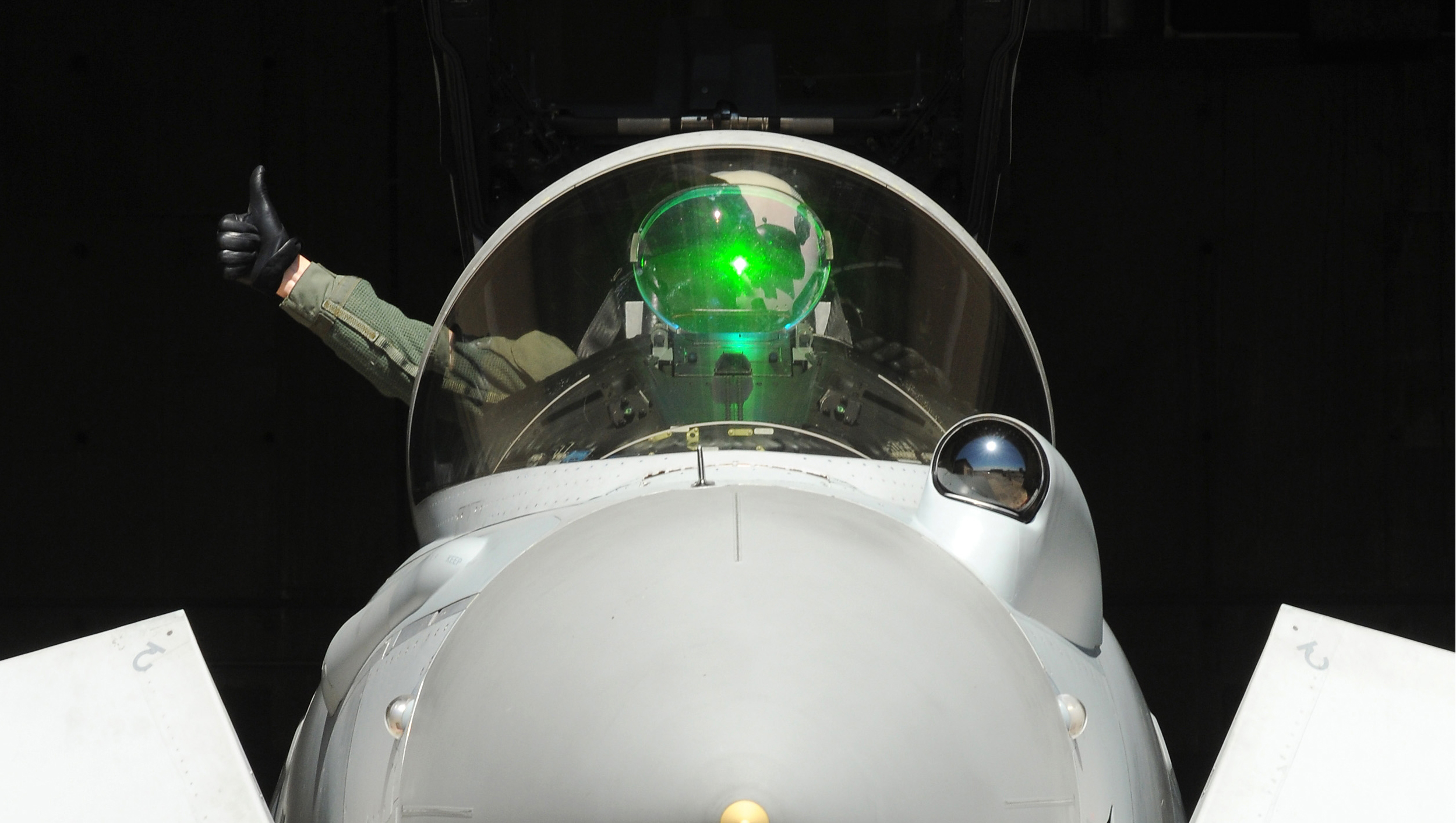 Thumbs up at RAF Coningsby
