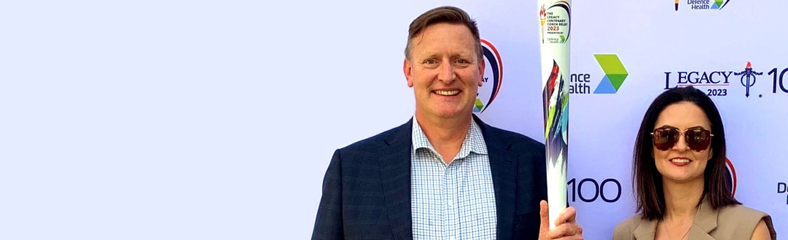 Legacy Centenary Torch Relay - Torch bearer Laurie Smith