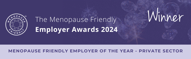 2024 Winner - Menopause Friendly Employer of The Year - Private Sector