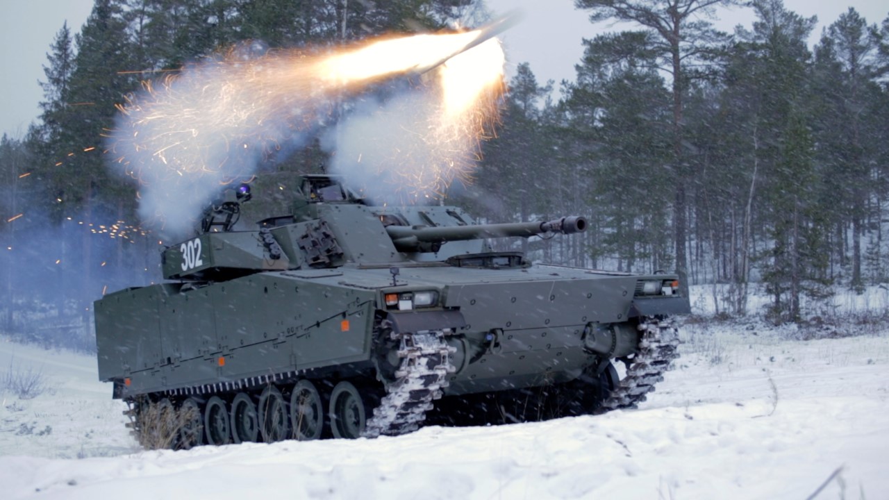 BAE Systems successfully fires an integrated, long-range anti-tank guided missile from the CV90 Infantry Fighting Vehicle during difficult arctic test conditions to defeat a target at more than 2,000 meters. 