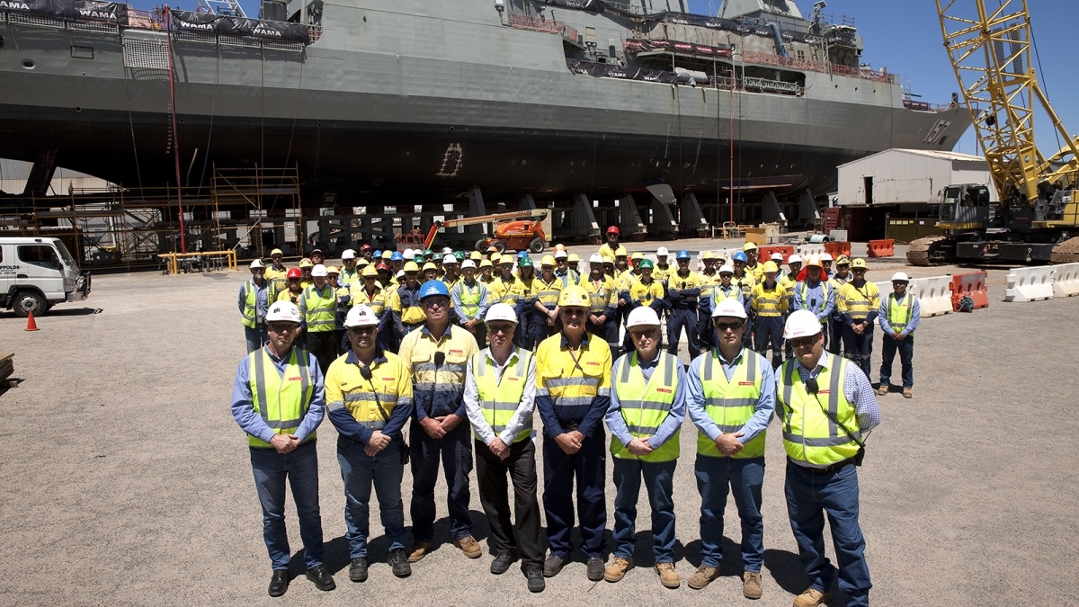 Apprentices at Henderson shipyard