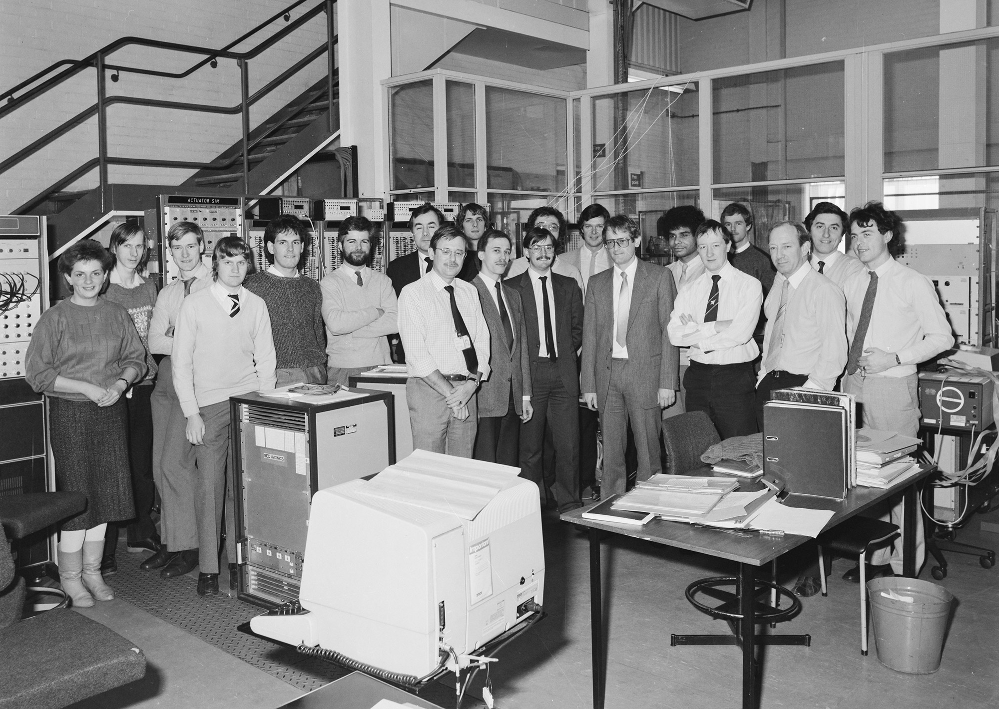 EAP Intercom Groups for EAP Flight Control System 1986