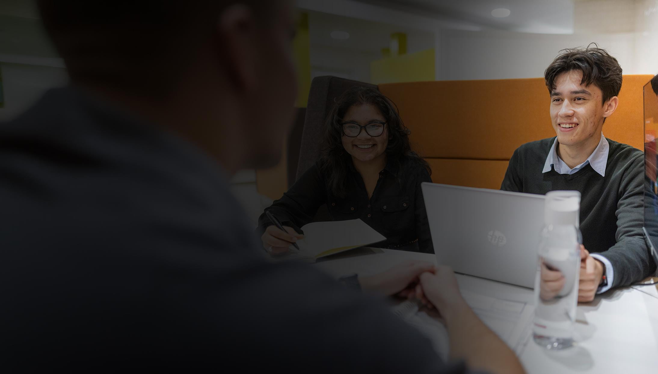 business man on laptop