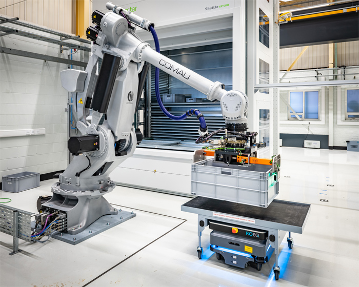 Image showing robot in factory of the future