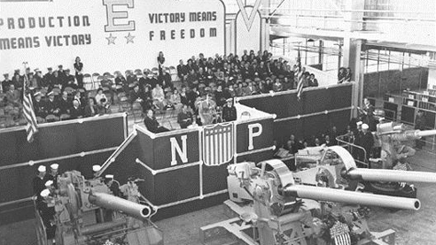 Navy E Flag Ceremony