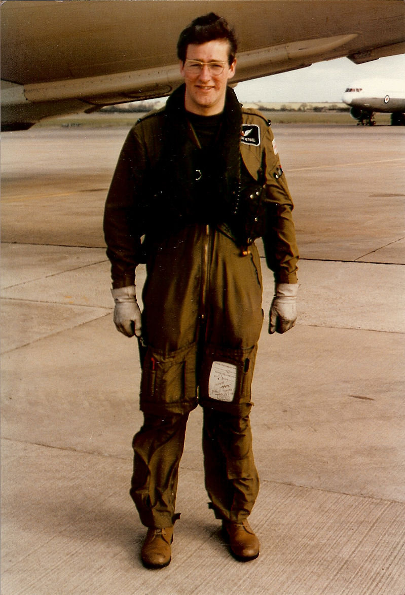 Engineer in a flying suit