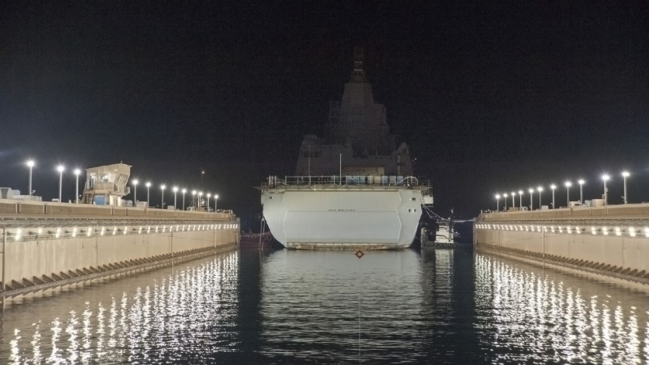 USS New Orleans and the Pride of California
