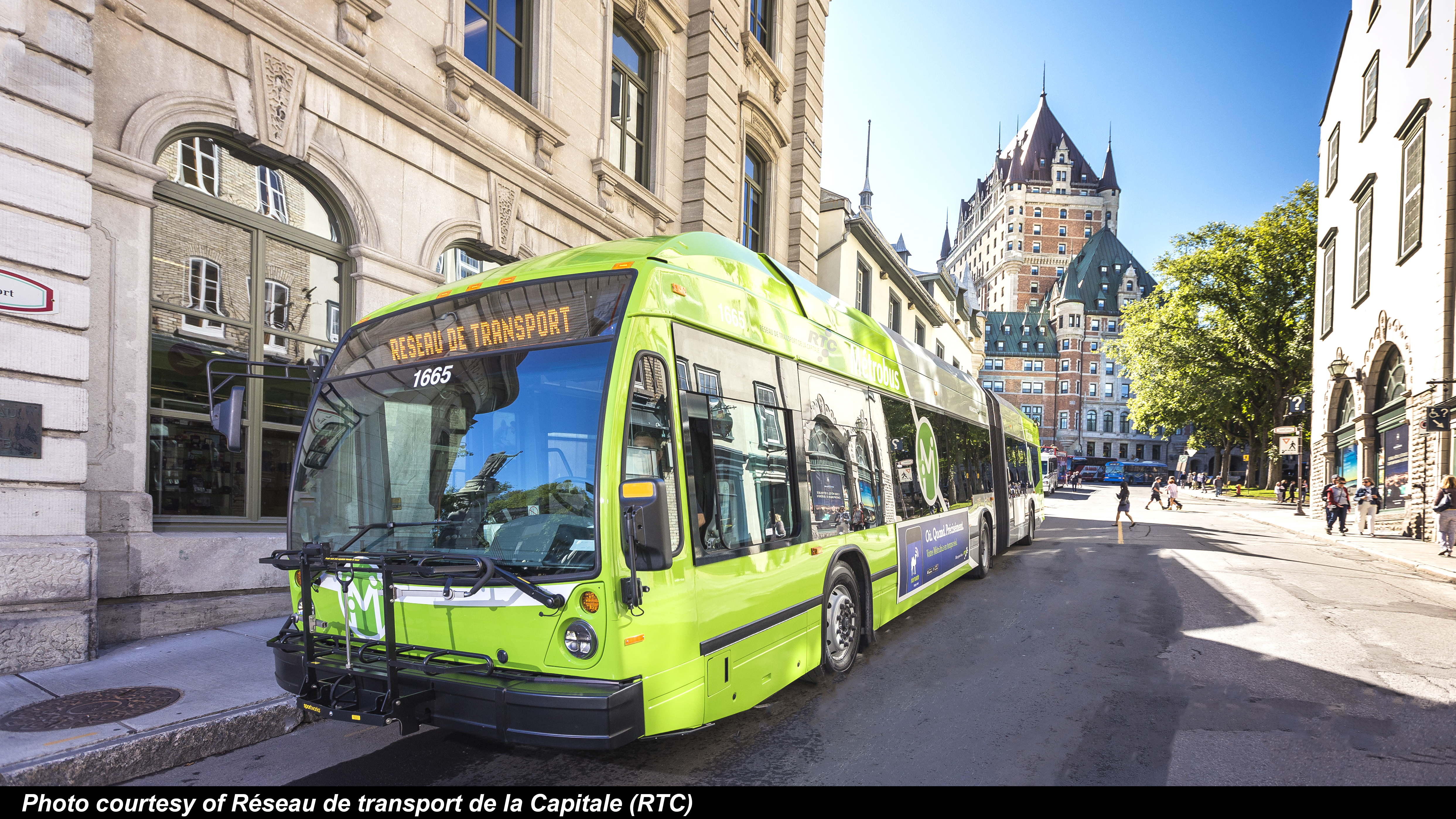 Réseau de transport de la Capitale (RTC) bus powered by BAE Systems’ hybrid-electric drive system