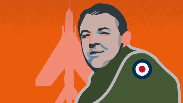 Graphic showing Roland "Bee" Beamont