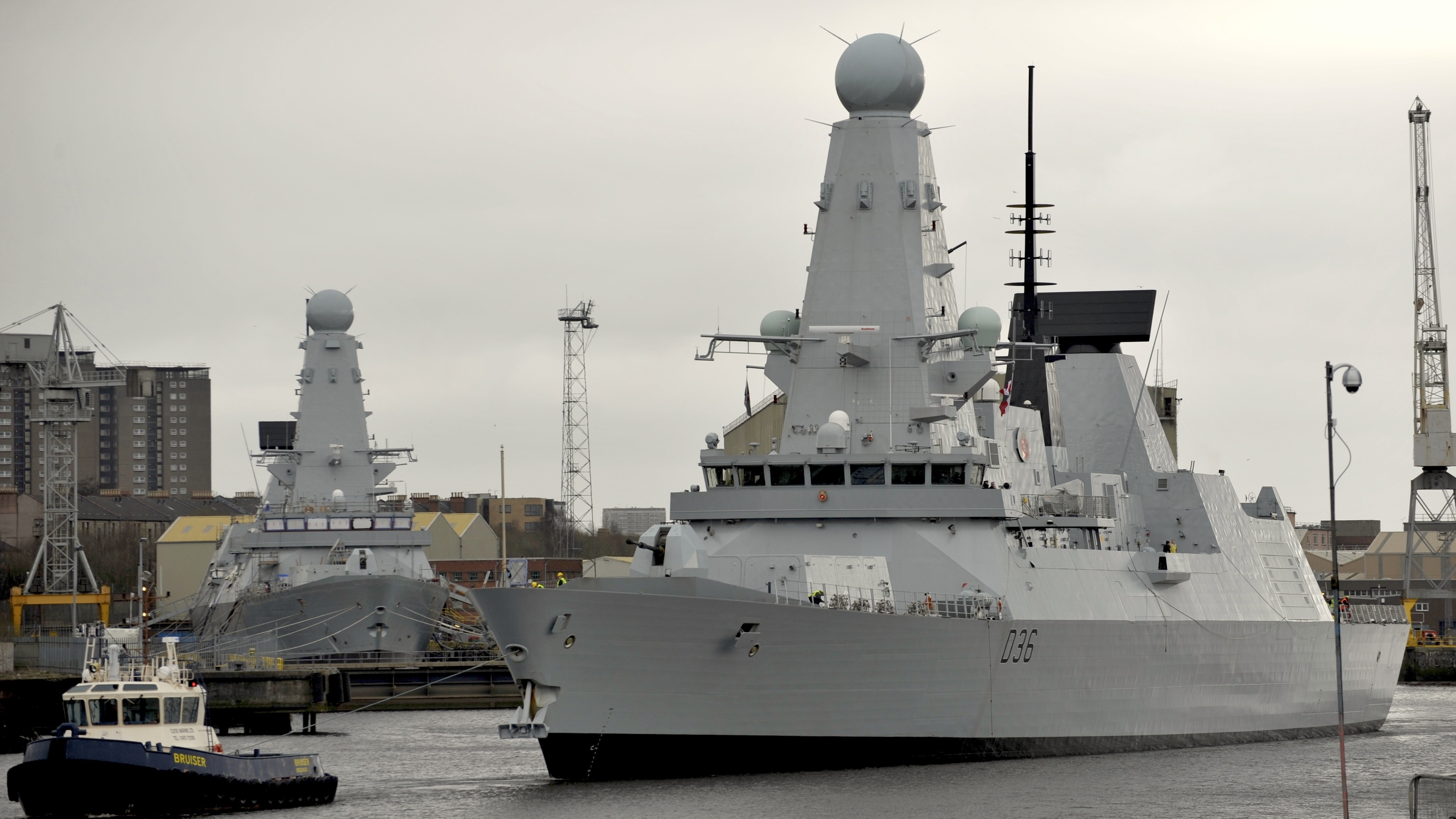 Defender departs on stage 1.2 sea trials