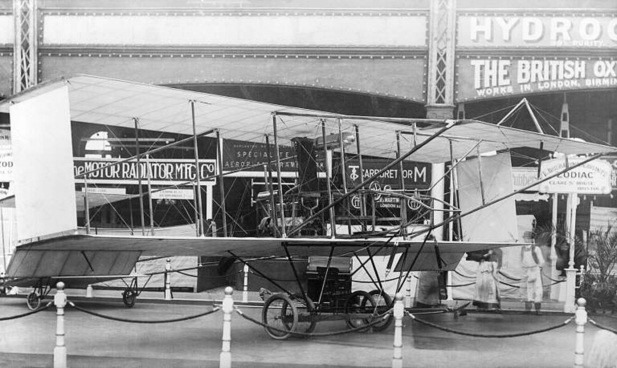 Bristol Zodiac on display at London Olympia, 1910.