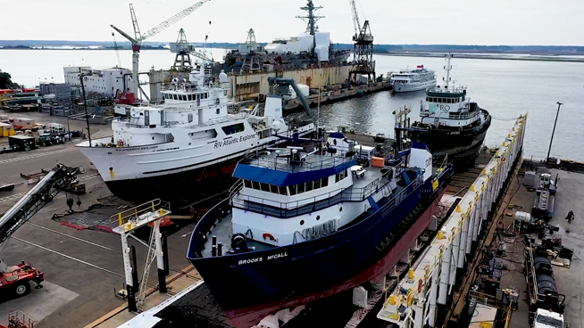 BAE Systems Jacksonville Ship Repair is capable of hauling and repairing multiple vessels simultaneously