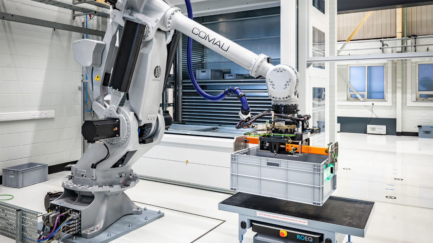 Image showing intelligent robot deploying parts