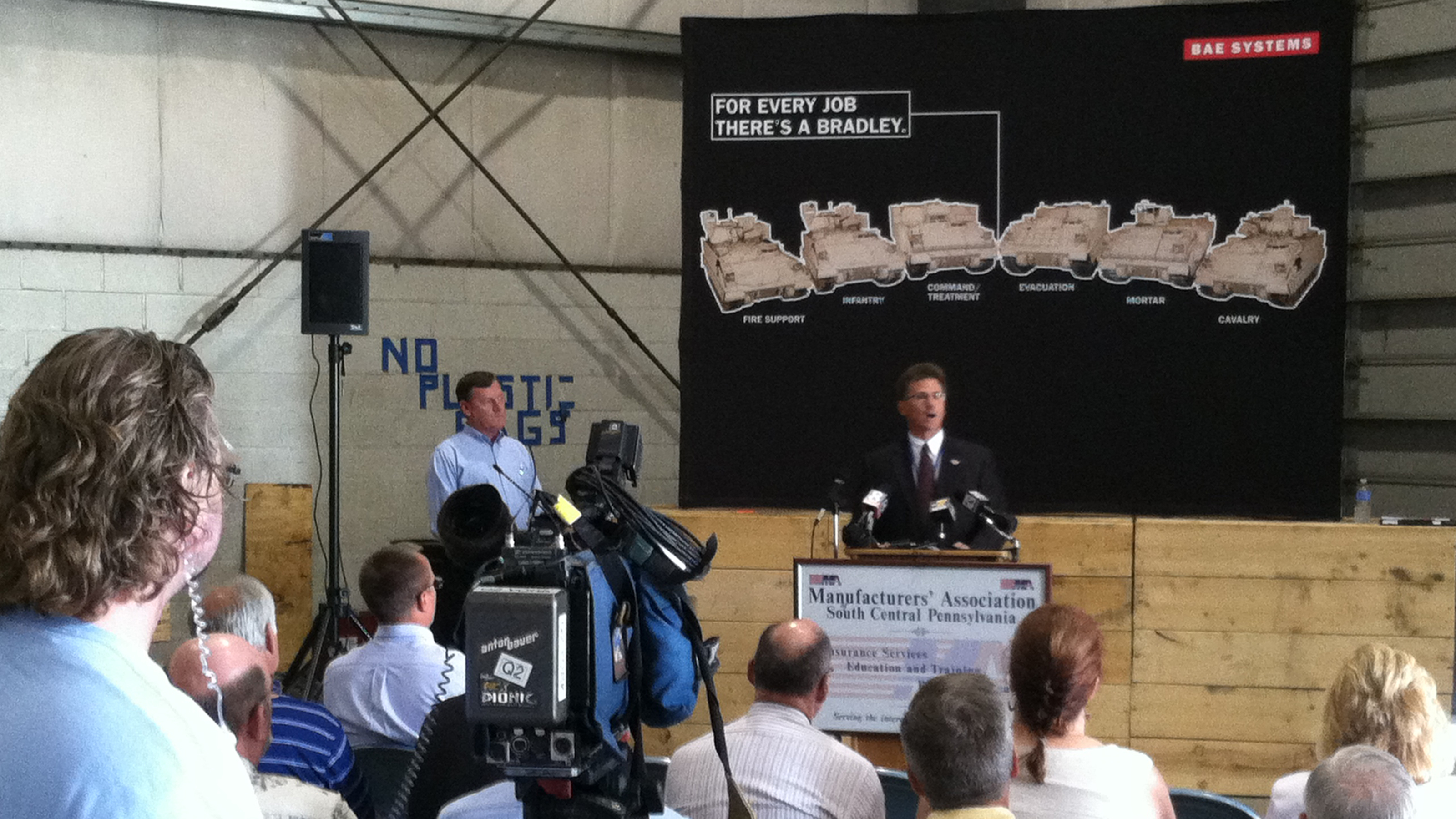 Local companies who contribute to the Bradley Fighting Vehicle and other Armored Brigade Combat Team (ABCT) vehicles made their voices heard in response to the threat of a production line shutdown.